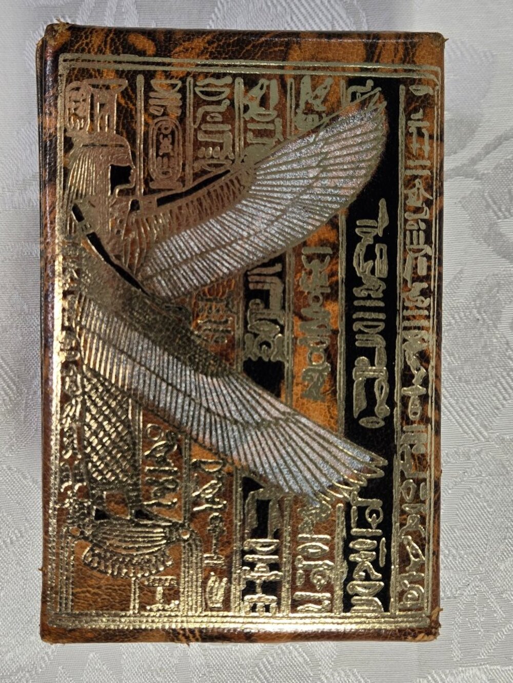 Leather Embossed Jewelry Box from Egypt